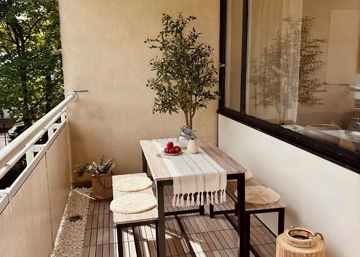 Stylish With Beautiful Terrace Near Audi Apartment